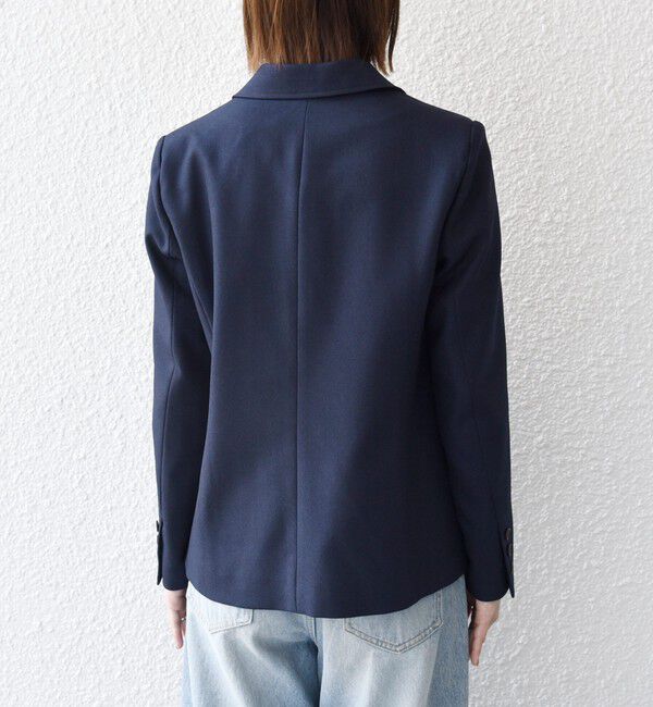 SHIPS any「〈手洗い可能〉ウールライク レース カラー ジャケット［NAVY BLUE］」|テーラードジャケット|