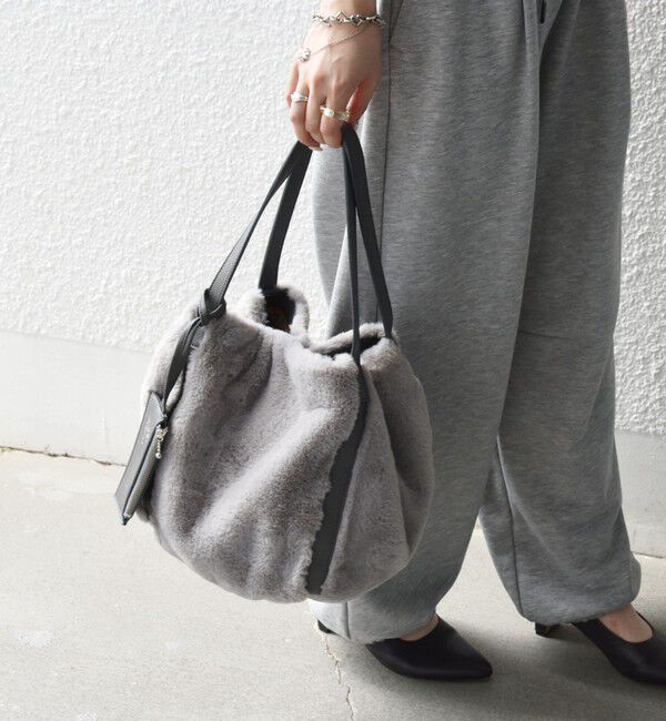 SHIPS any「【SHIPS any別注】Folna: 2WAY フェイクファー バッグ 26AW」|トートバッグ|