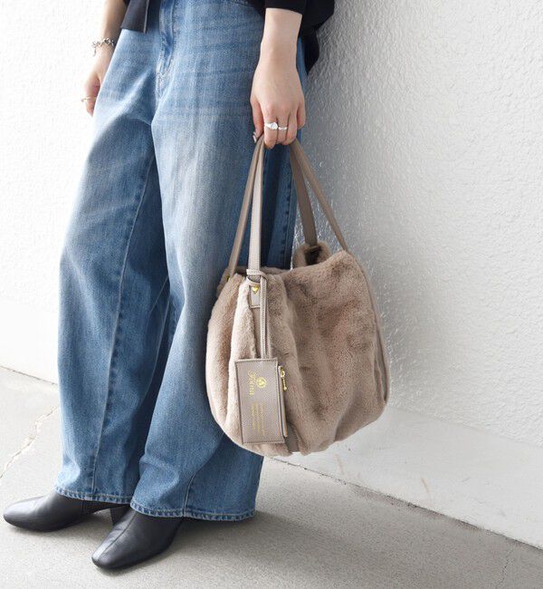 SHIPS any「【SHIPS any別注】Folna: 2WAY フェイクファー バッグ 26AW」|トートバッグ|