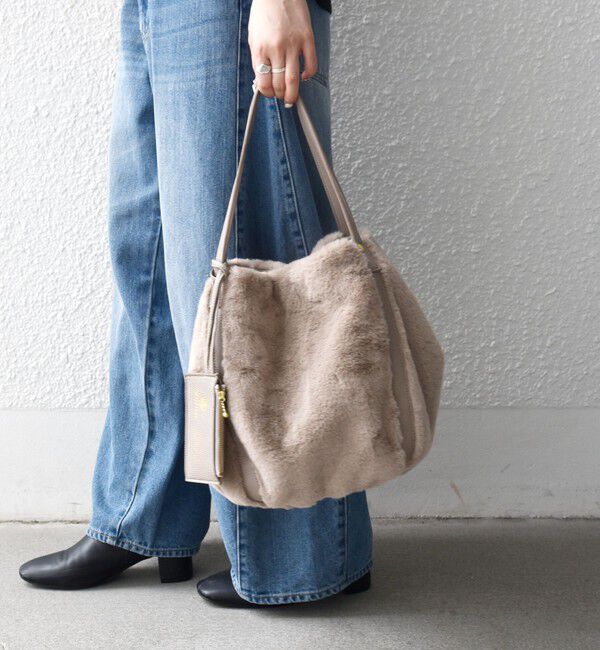 SHIPS any「【SHIPS any別注】Folna: 2WAY フェイクファー バッグ 26AW」|トートバッグ|