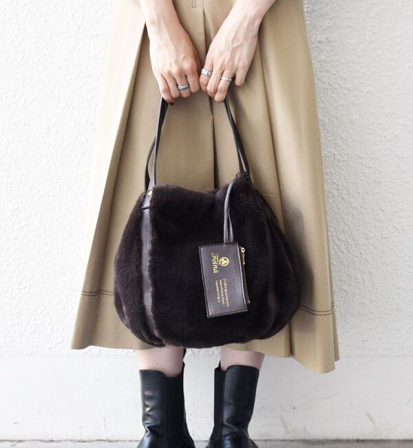 SHIPS any「【SHIPS any別注】Folna: 2WAY フェイクファー バッグ 26AW」|トートバッグ|