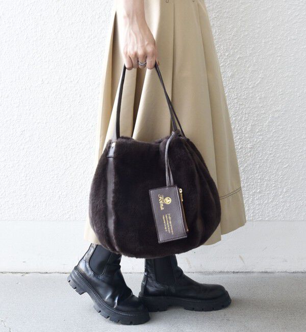 SHIPS any「【SHIPS any別注】Folna: 2WAY フェイクファー バッグ 26AW」|トートバッグ|