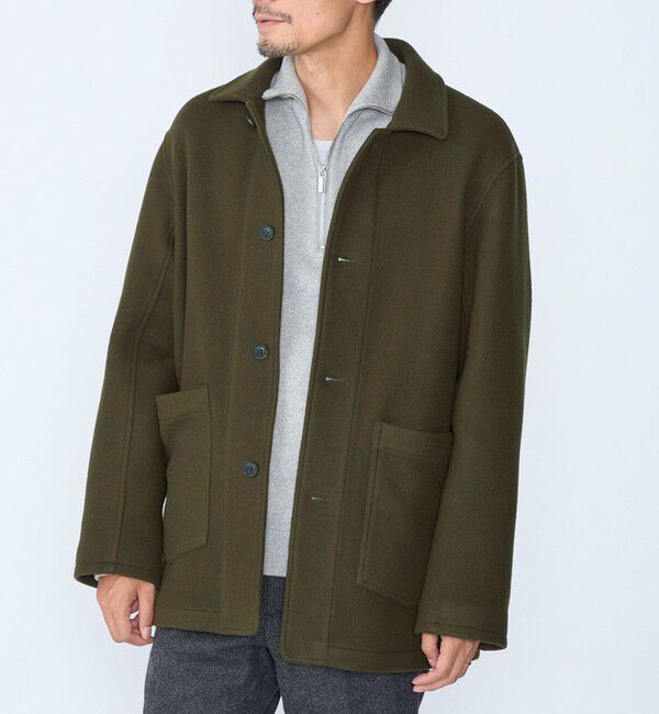 SHIPS「【WEB限定】: メルトン ダブルポケット ジャケット 26FW」|その他|オリーブ