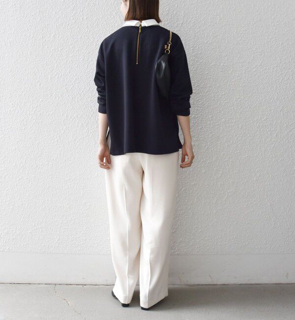 SHIPS any「《予約》〈洗濯機可能〉バイカラー ロング スリーブ プルオーバー」|Tシャツ・カットソー|