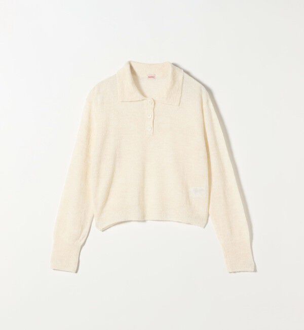 SHIPS any「Healthknit:〈手洗い可能〉モヘヤ ミックス ポロ ニット」|ニット・セーター|オフホワイト