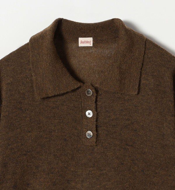 SHIPS any「Healthknit:〈手洗い可能〉モヘヤ ミックス ポロ ニット」|ニット・セーター|