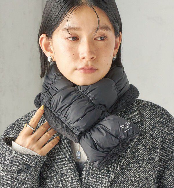SHIPS for women「《予約》【SHIPS別注】TAION:〈手洗い可能〉SHIRRING MUFFLER」|マフラー|