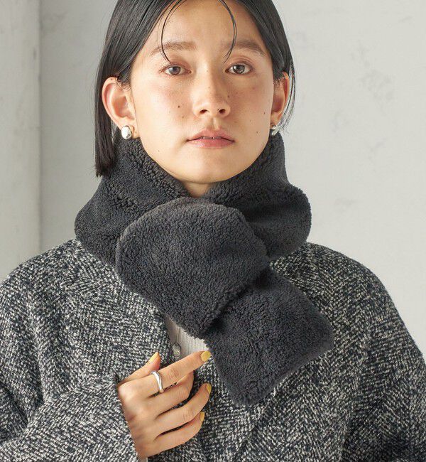 SHIPS for women「《予約》【SHIPS別注】TAION:〈手洗い可能〉SHIRRING MUFFLER」|マフラー|