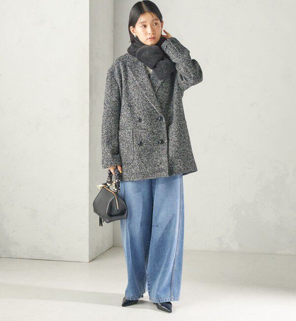 SHIPS for women「《予約》【SHIPS別注】TAION:〈手洗い可能〉SHIRRING MUFFLER」|マフラー|