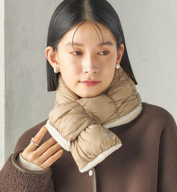 SHIPS for women「《予約》【SHIPS別注】TAION:〈手洗い可能〉SHIRRING MUFFLER」|マフラー|