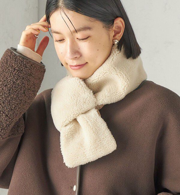 SHIPS for women「《予約》【SHIPS別注】TAION:〈手洗い可能〉SHIRRING MUFFLER」|マフラー|