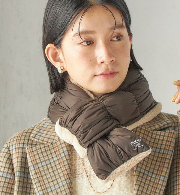 SHIPS for women「《予約》【SHIPS別注】TAION:〈手洗い可能〉SHIRRING MUFFLER」|マフラー|