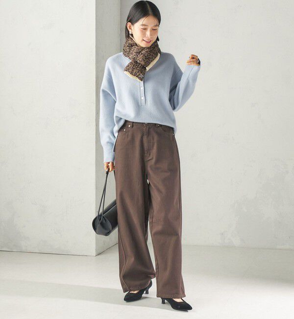 SHIPS for women「《予約》【SHIPS別注】TAION:〈手洗い可能〉SHIRRING MUFFLER」|マフラー|