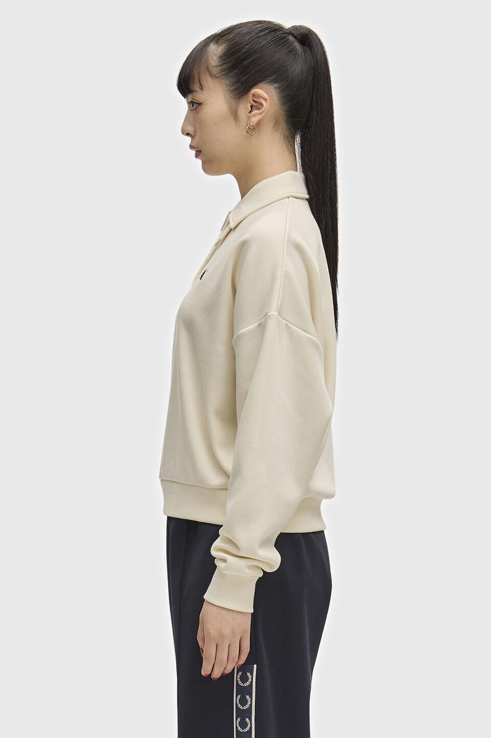 FRED PERRY 「FRED PERRY／BRUSHED BACK SWEATSHIRT POLO／スウェットポロシャツ」|ポロシャツ|