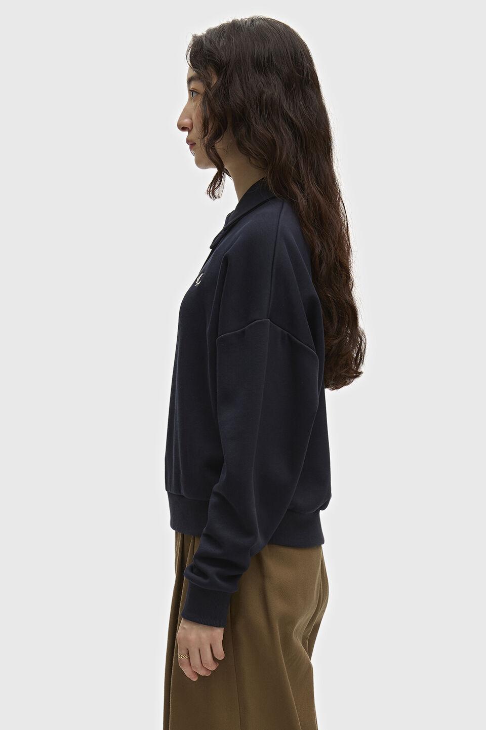 FRED PERRY 「FRED PERRY／BRUSHED BACK SWEATSHIRT POLO／スウェットポロシャツ」|ポロシャツ|