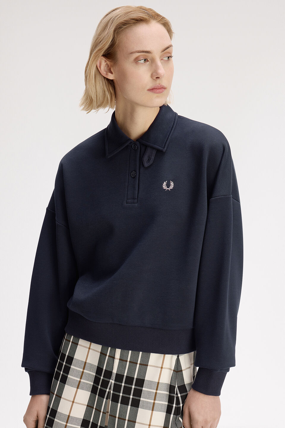 FRED PERRY 「FRED PERRY／BRUSHED BACK SWEATSHIRT POLO／スウェットポロシャツ」|ポロシャツ|