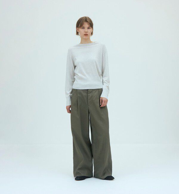 GALERIE VIE「プレーンウール クルーネックプルオーバー」|ニット・セーター|