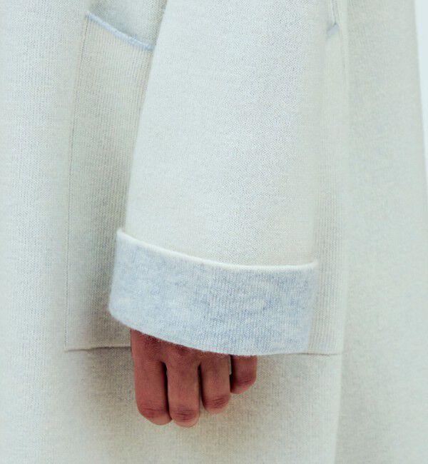 GALERIE VIE「モンゴルカシミヤ フーデッドニットコート」|その他|