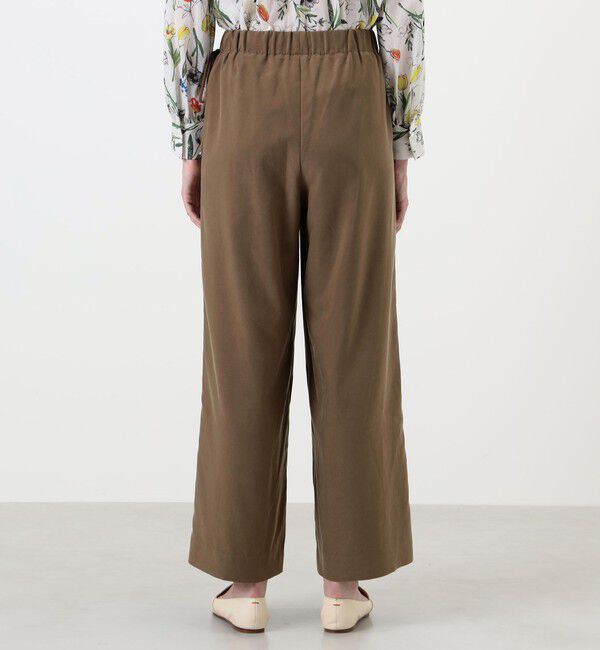 Ballsey「ピーチストレッチツイル タックワイドパンツ」|その他|