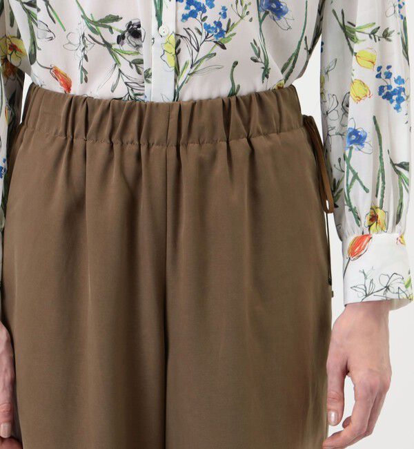 Ballsey「ピーチストレッチツイル タックワイドパンツ」|その他|
