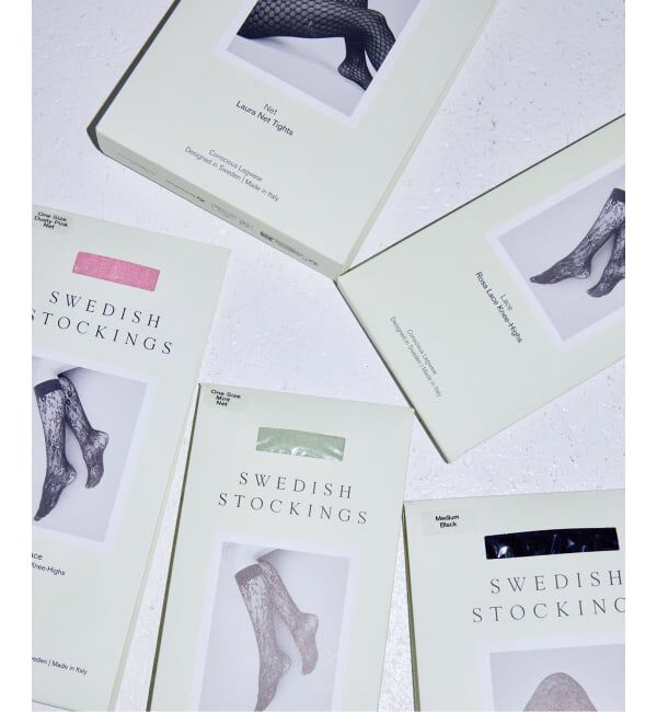  「SWEDISH STOCKINGS ROSA LACE KENN-HIGHS SST-KH072：靴下」|ソックス|