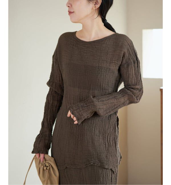 Plage「LES ATELIERS FRANCAIS DE CONFECTION 別注 SLIT ブラウス」|シャツ・ブラウス|