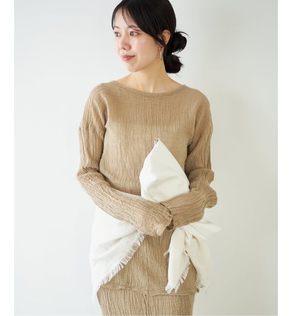 Plage「LES ATELIERS FRANCAIS DE CONFECTION 別注 SLIT ブラウス」|シャツ・ブラウス|ベージュ