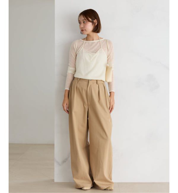 Plage「《予約》Sheer layered ニット」|ニット・セーター|