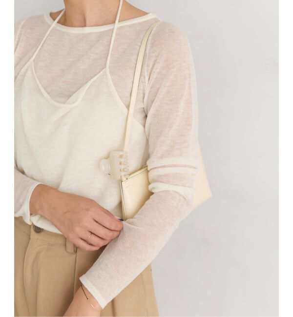 Plage「《予約》Sheer layered ニット」|ニット・セーター|