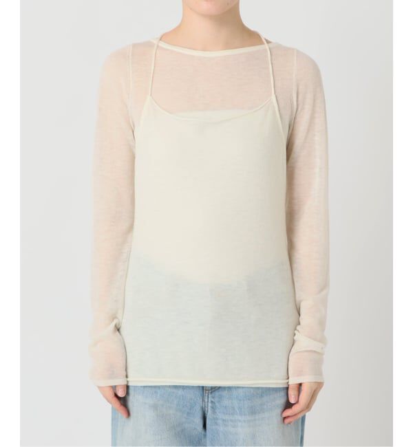 Plage「《予約》Sheer layered ニット」|ニット・セーター|