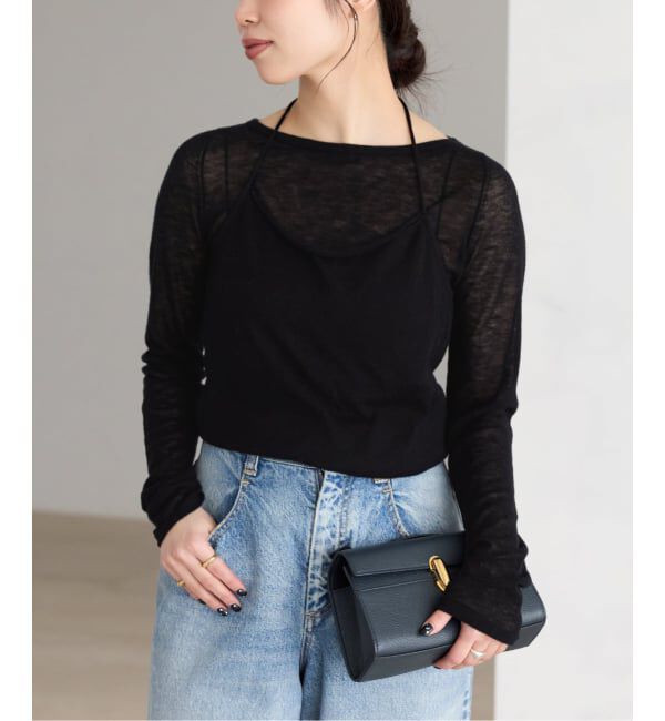 Plage「《予約》Sheer layered ニット」|ニット・セーター|