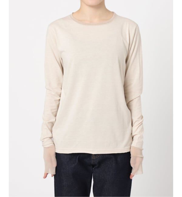 SLOBE IENA「《WEB限定カラーあり/追加7》レイヤードスリーブロンTEE」|Tシャツ・カットソー|