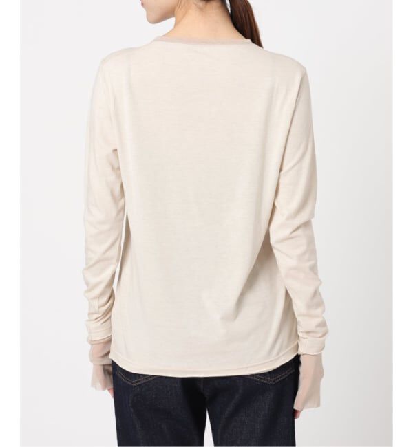 SLOBE IENA「《WEB限定カラーあり/追加7》レイヤードスリーブロンTEE」|Tシャツ・カットソー|