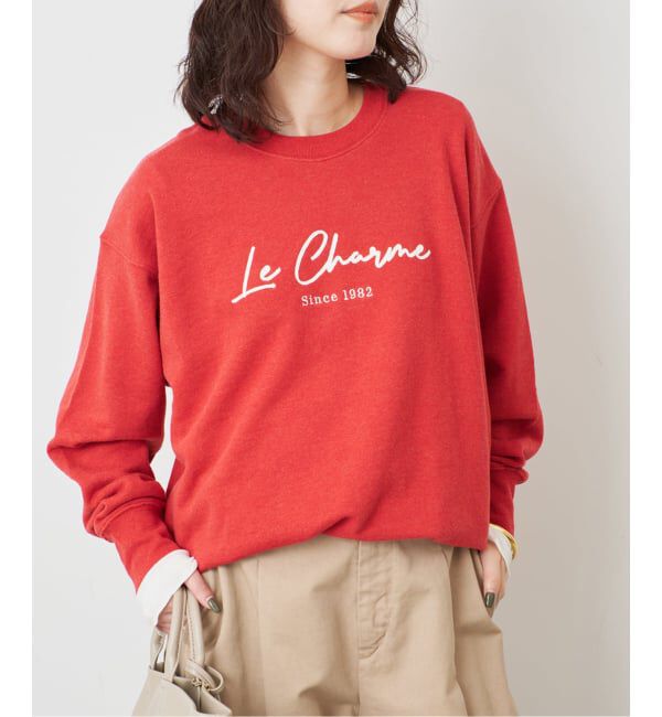 SLOBE IENA「《予約》+81 BRANCA/ハチイチブランカ ロゴスウェット」|スウェット・ジャージ|レッド