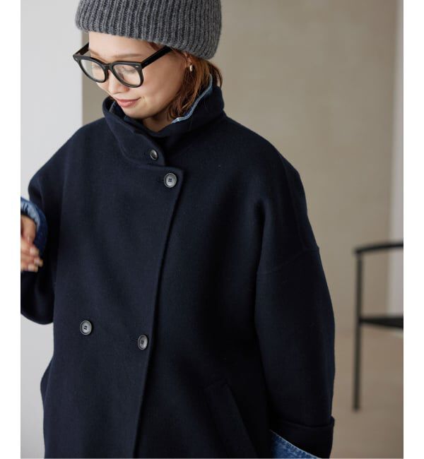 SLOBE IENA「《WEB限定/追加予約2》souple woolダブルフェイススタンドコート」|その他|