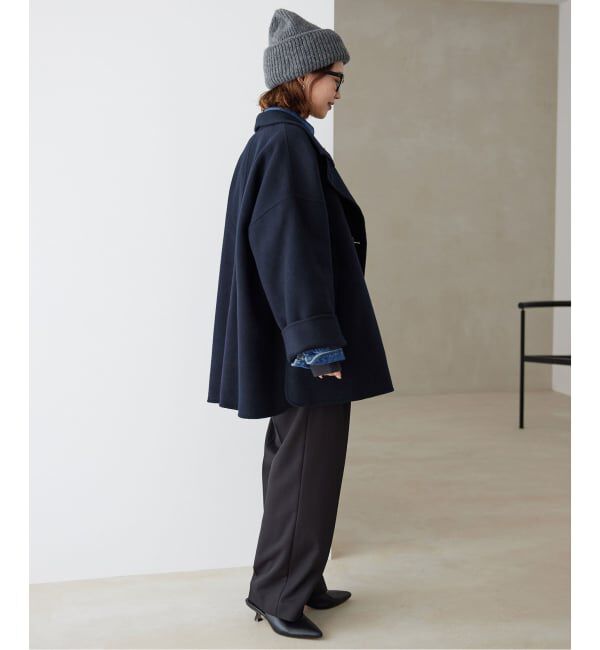 SLOBE IENA「《WEB限定/追加予約2》souple woolダブルフェイススタンドコート」|その他|