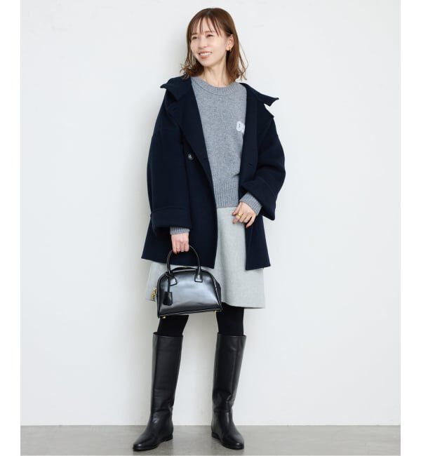 SLOBE IENA「《WEB限定/追加予約2》souple woolダブルフェイススタンドコート」|その他|