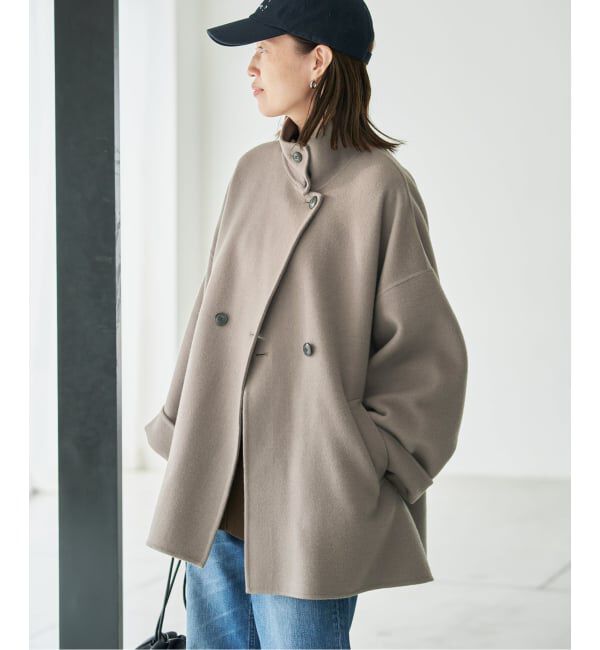 SLOBE IENA「《WEB限定/追加予約2》souple woolダブルフェイススタンドコート」|その他|