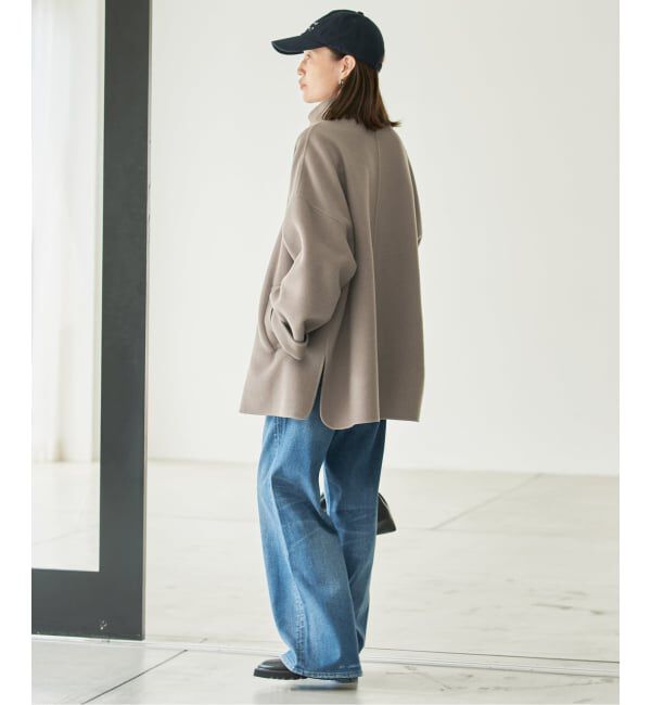SLOBE IENA「《WEB限定/追加予約2》souple woolダブルフェイススタンドコート」|その他|