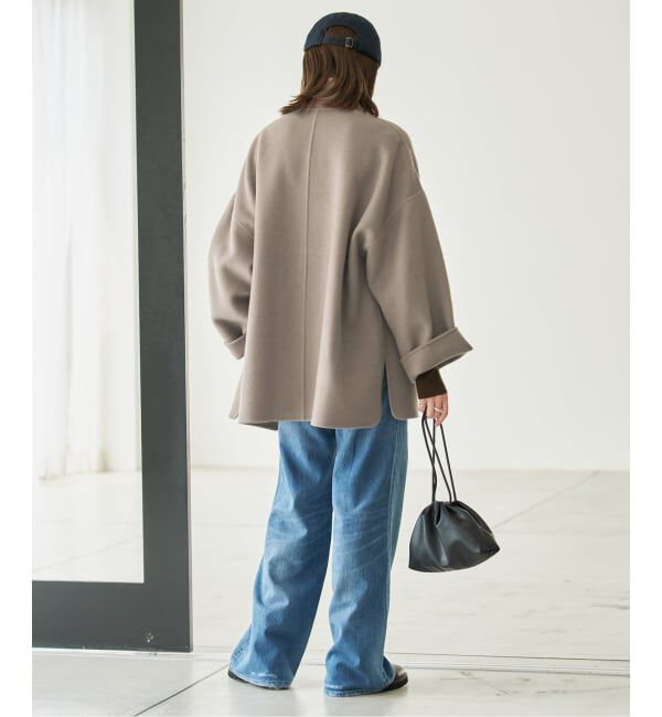 SLOBE IENA「《WEB限定/追加予約2》souple woolダブルフェイススタンドコート」|その他|