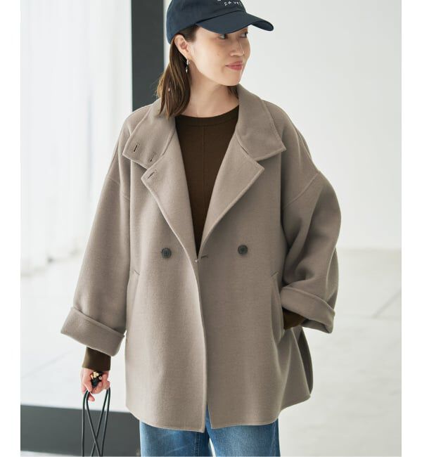 SLOBE IENA「《WEB限定/追加予約2》souple woolダブルフェイススタンドコート」|その他|