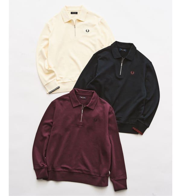 417 EDIFICE「FRED PERRY / フレッドペリー HALF ZIP COLLARED SWEATSHIRT」|スウェット・ジャージ|