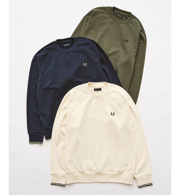 417 EDIFICE「FRED PERRY / フレッドペリー TIPPED CREWNECK SWEATSHIRT」|スウェット・ジャージ|