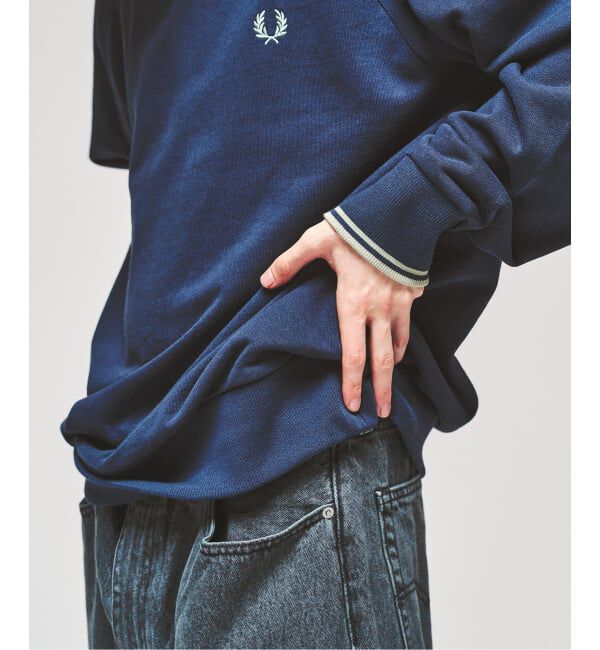 417 EDIFICE「FRED PERRY / フレッドペリー TIPPED CREWNECK SWEATSHIRT」|スウェット・ジャージ|