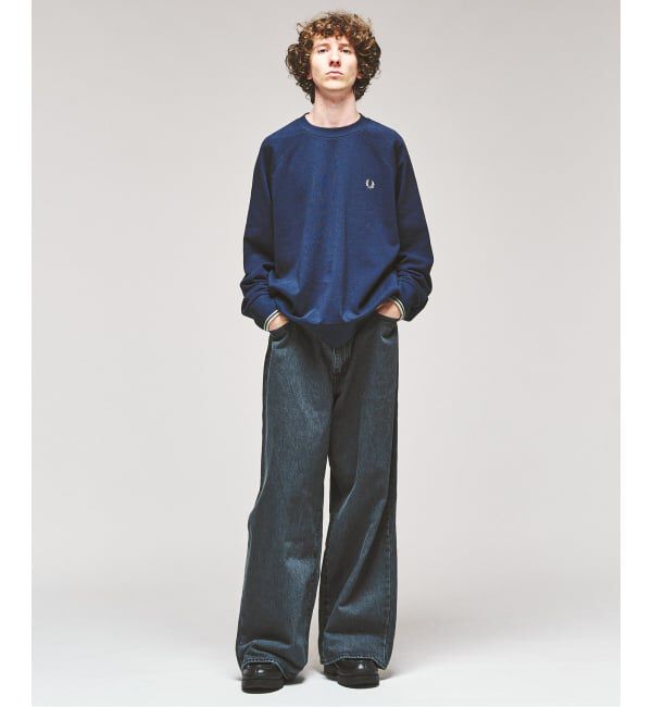 417 EDIFICE「FRED PERRY / フレッドペリー TIPPED CREWNECK SWEATSHIRT」|スウェット・ジャージ|
