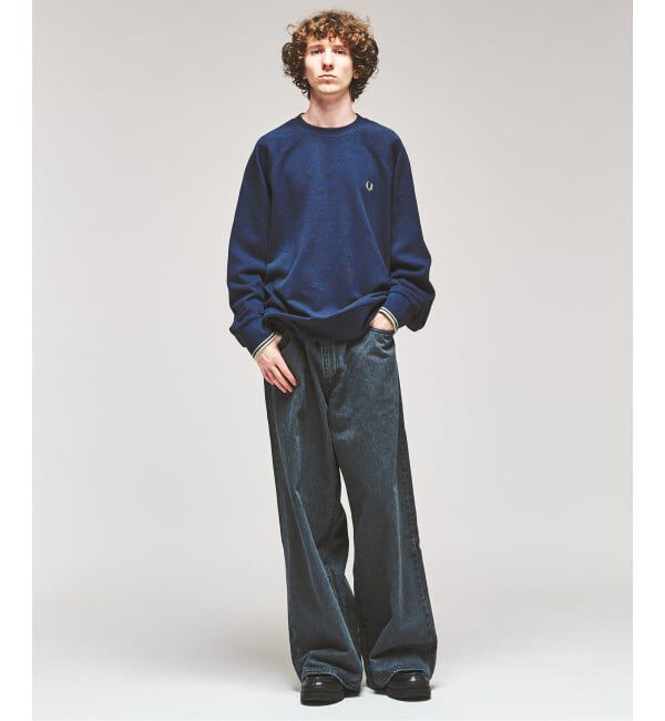 417 EDIFICE「FRED PERRY / フレッドペリー TIPPED CREWNECK SWEATSHIRT」|スウェット・ジャージ|