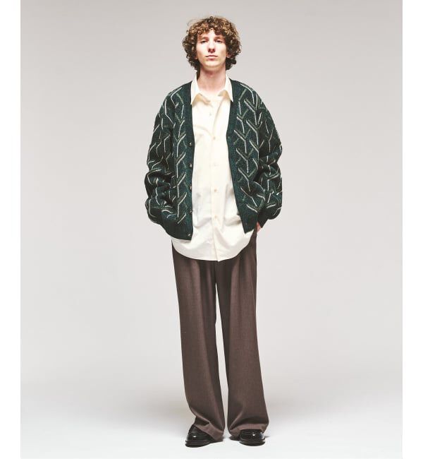 417 EDIFICE「モールニット パターン カーディガン」|カーディガン|