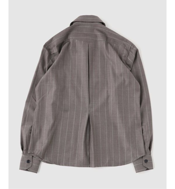 EDIFICE「ERRICO FORMICOLA （エリコフォルミコラ） Ex.GIANNI Zip Stripe Shirts」|シャツ・ブラウス|