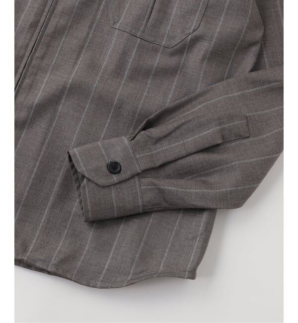 EDIFICE「ERRICO FORMICOLA （エリコフォルミコラ） Ex.GIANNI Zip Stripe Shirts」|シャツ・ブラウス|