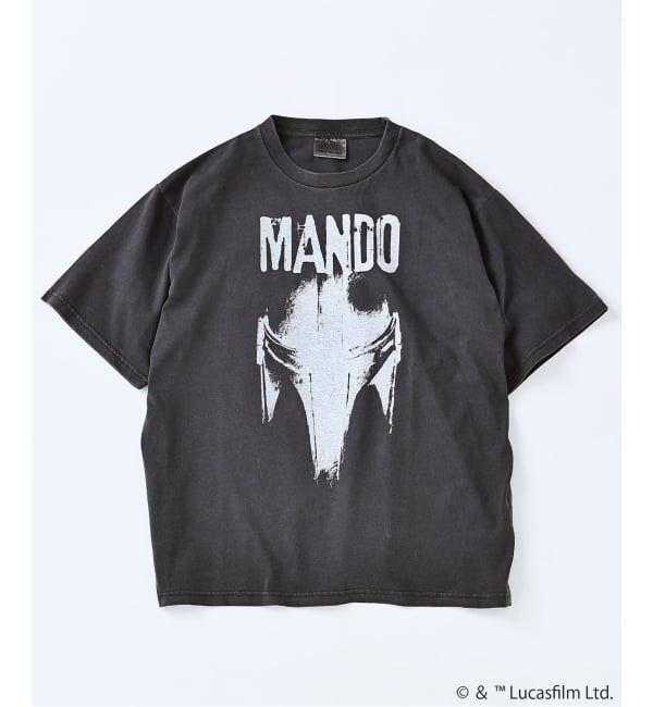 JOURNAL STANDARD「STAR WARS / スター・ウォーズ マンダロリアン プリント Tシャツ」|Tシャツ・カットソー|ブラック A